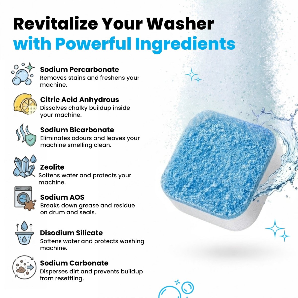 True Fresh Washing Machine Cleaner Tablets - True Fresh
